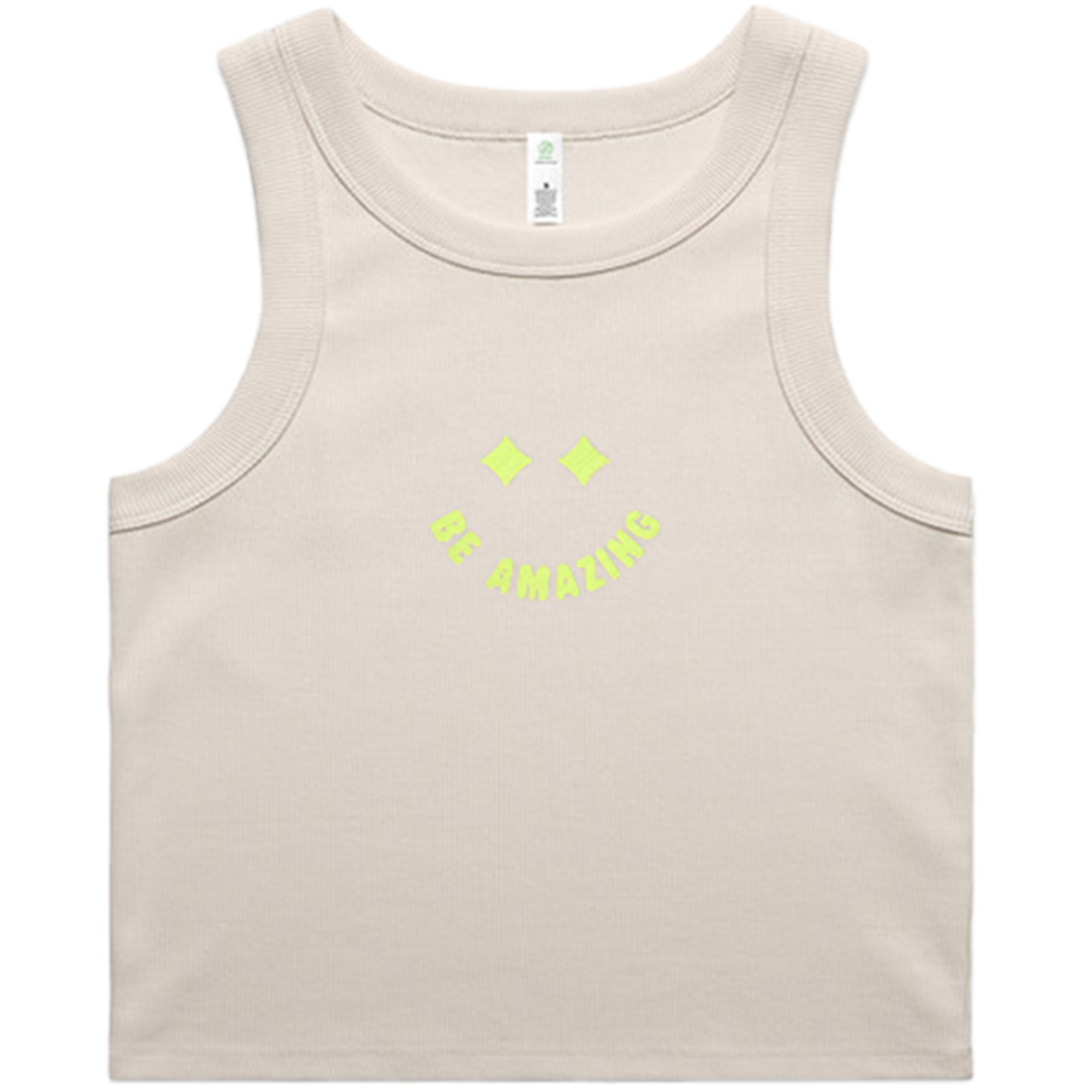 Smile Ribbed Crop Tank