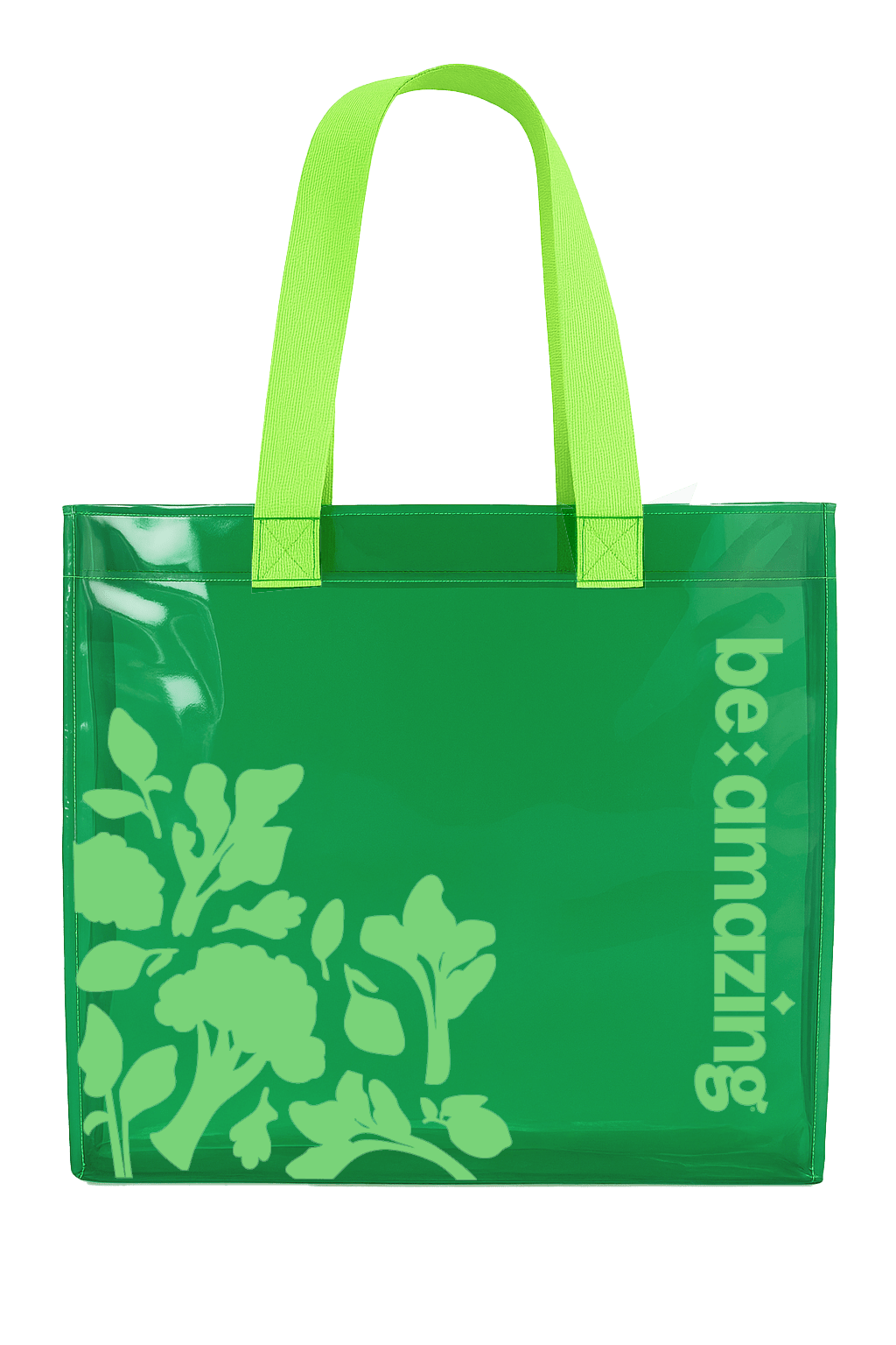 Be Amazing Greens Transparent Tote