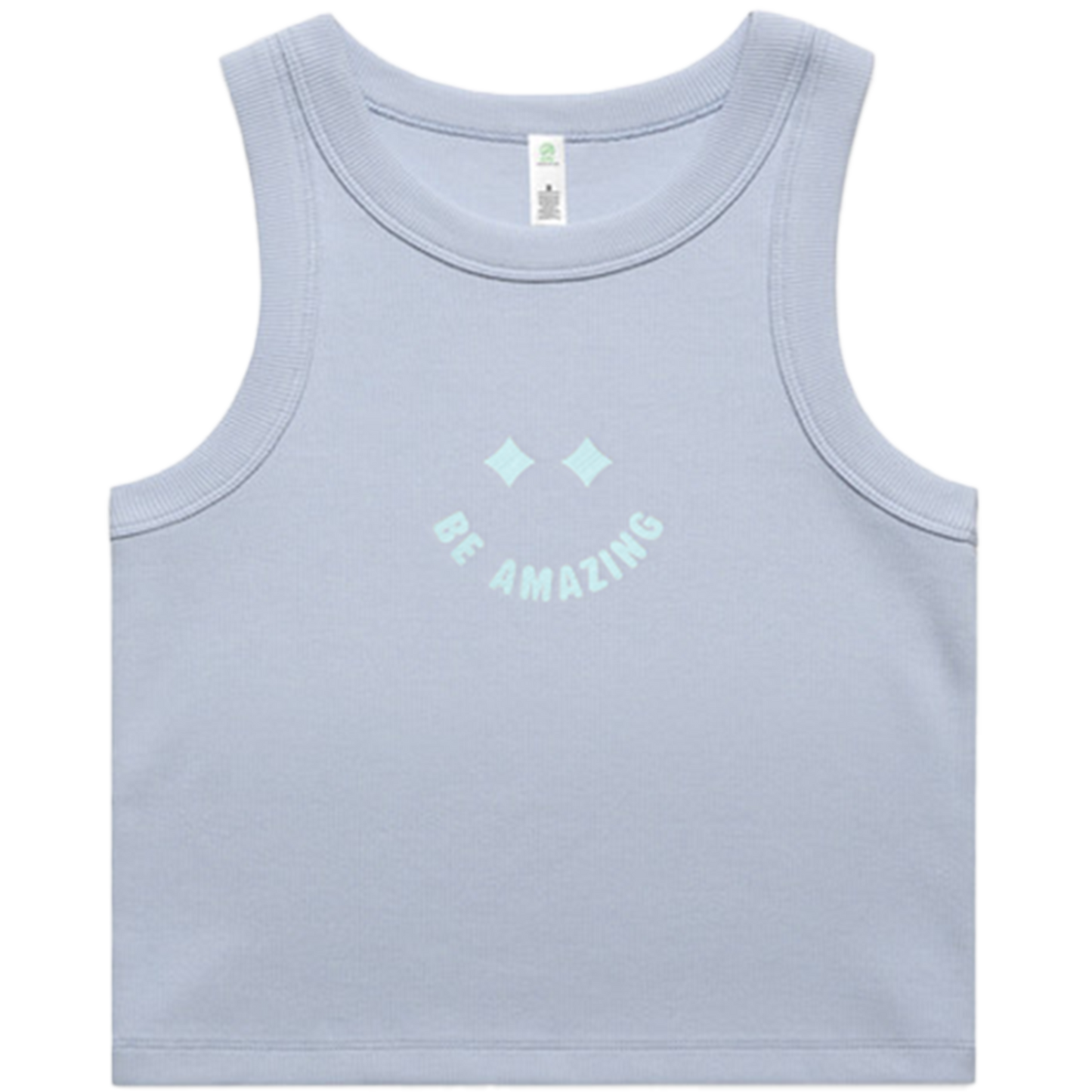 Smile Ribbed Crop Tank