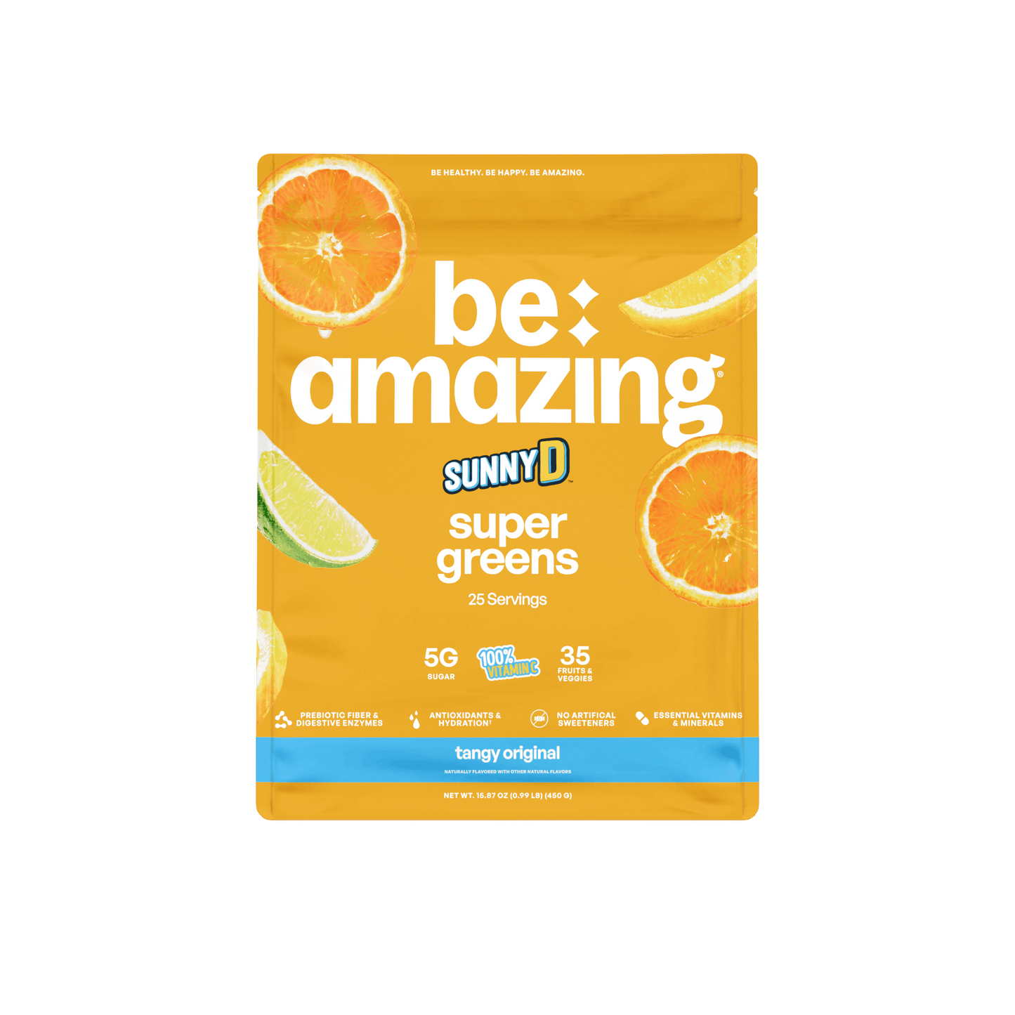 Be Amazing x Sunny D. collab super greens powder