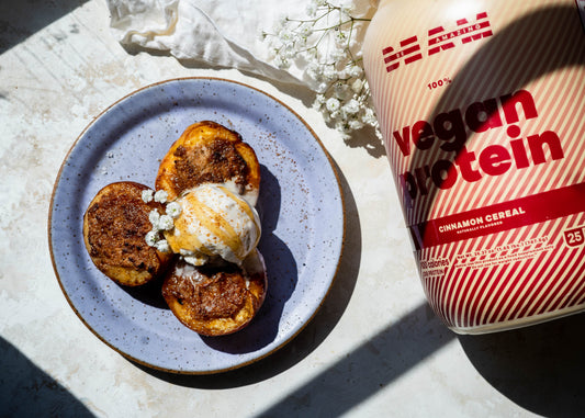 cinnamon air fryer peaches