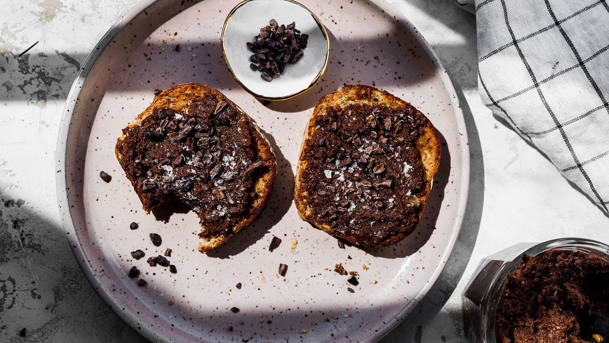 Vegan brownie batter protein butter on toast