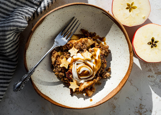 caramel apple crisps