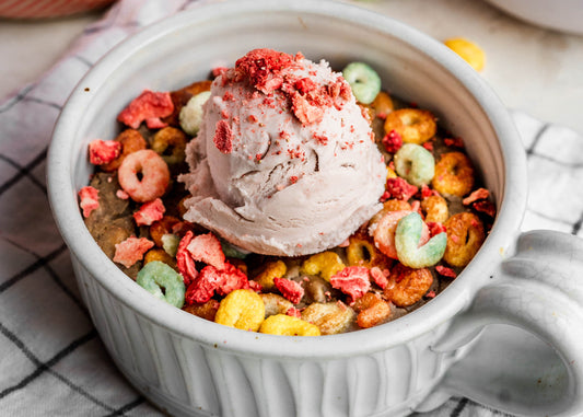 fruity cereal mug cake