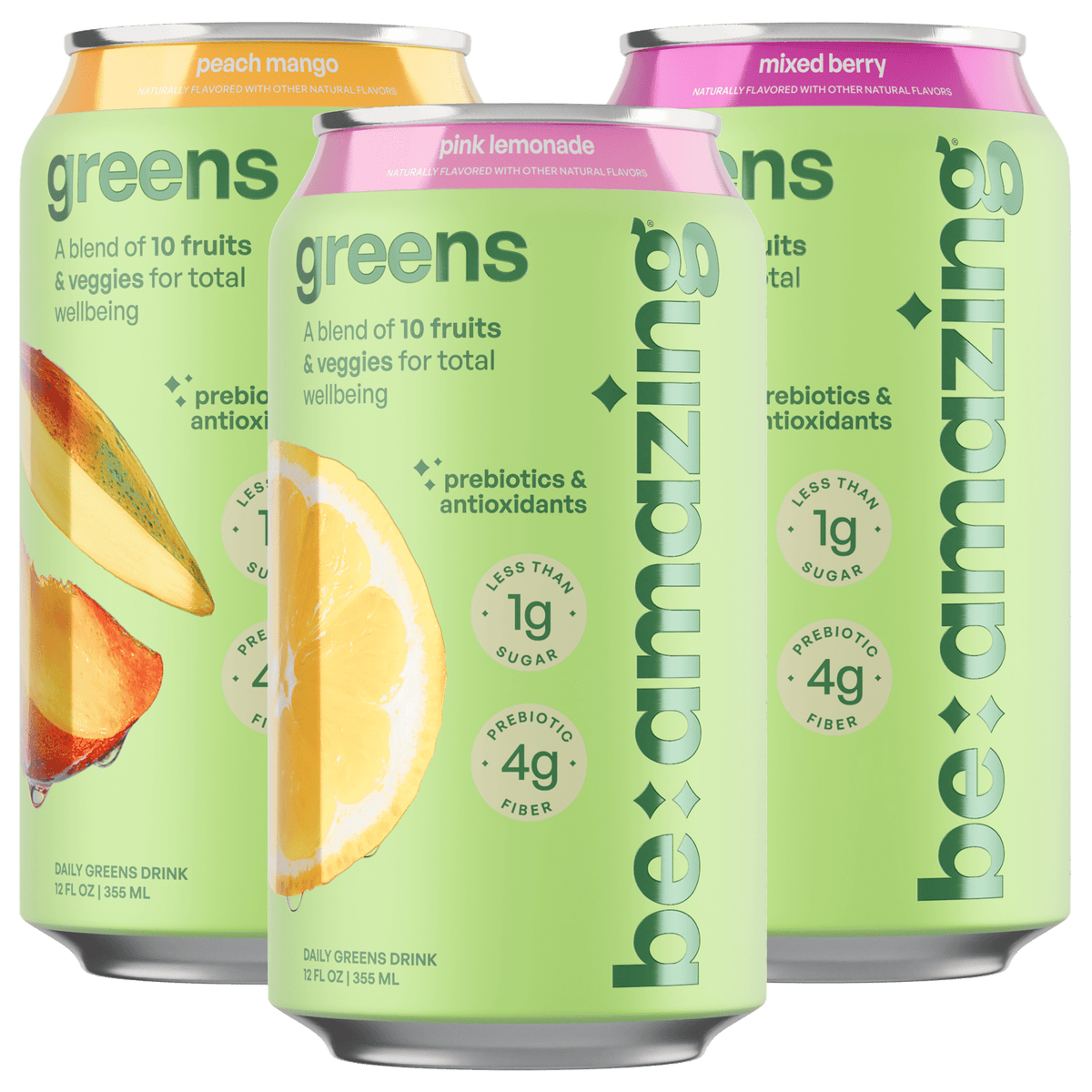 Be Amazing Delicious Daily Greens Beverage Drink Greens On-the-go RTD