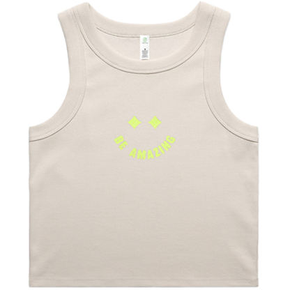Smile Ribbed Crop Tank