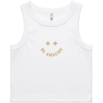 Smile Ribbed Crop Tank